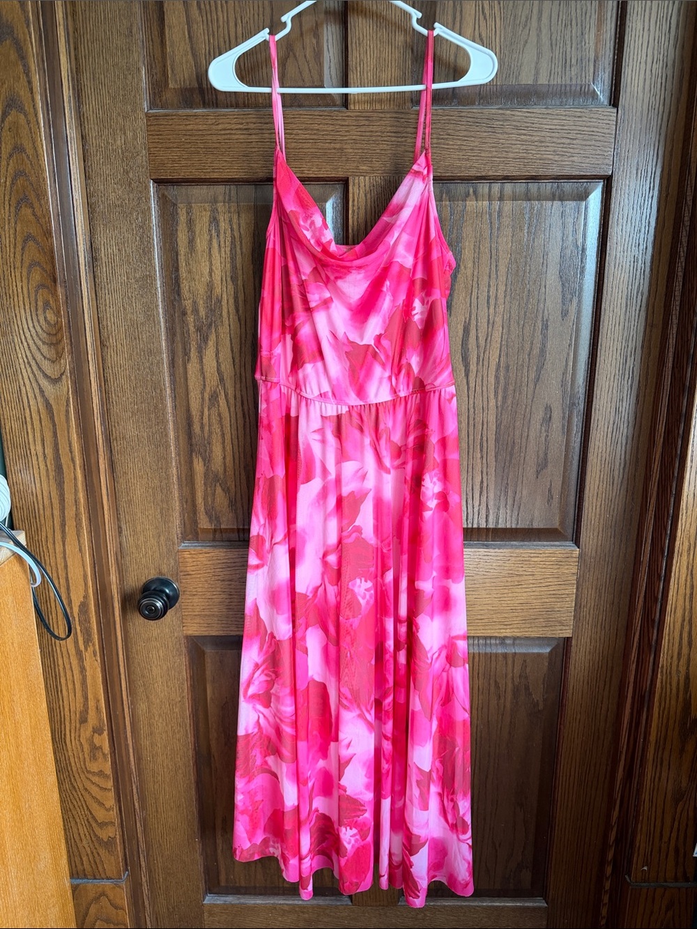 Pink floral dress